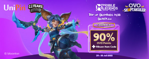 PROMO JULI – Banyak Bonus Buat Kamu Yang Top Up MLBB Pakai OVO!
