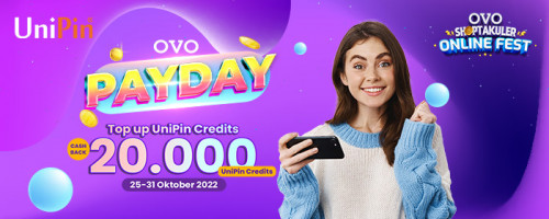 Oktober Banyak Promo Pakai OVO di UniPin!