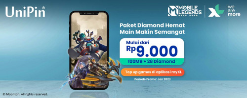 Promo Januari - Top Up Mobile Legends di myXL dan Dapatkan Kuota Internet hingga 2GB!