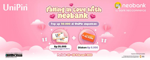 Falling in Love with neobank Berkat Bonus Khusus Valentine!