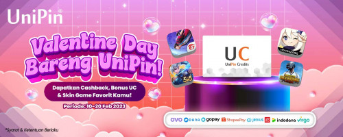 Rayakan Valentine Day di UniPin Bareng E-Wallet!