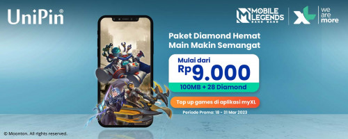 Paket Diamond Hemat Main Makin Semangat, Ayo Top-up di myXL