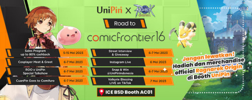 UniPin x Ragnarok Origin Goes to COMIFURO