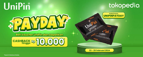 Waktunya Gajian, Waktunya Beli Voucher UniPin di Tokopedia!