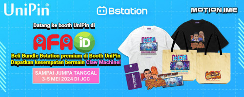 Datang ke Booth UniPin dan Beli Bstation Premium untuk Dapatkan Hadiah Menarik!