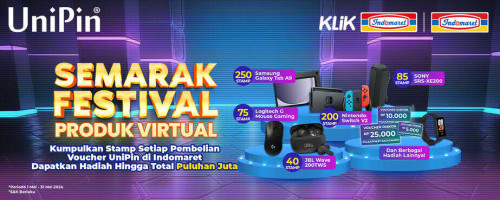 Kumpulkan Stamp Setiap Pembelian Voucher UniPin di Indomaret dan Menangkan Hadiah dengan Total Puluhan Juta!