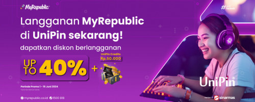 Langganan MyRepublic di UniPin Sekarang! Dapatkan Diskon Hingga 40% + Bonus Voucher UniPin 50.000!