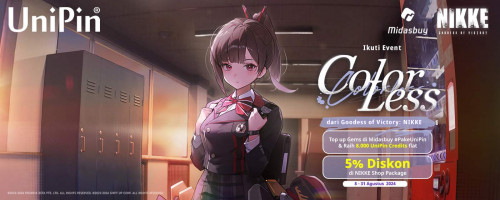 [Colorless Event] Dapatkan Karakter Baru di Goddess of Victory: Nikke & Raih Diskon 5% + 8.000 UniPin Credits Flat