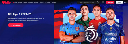 Cara Streaming BRI Liga 1 di Vidio Secara Langsung