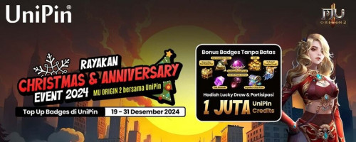 Rayakan Christmas & Anniversary Event 2024 MU ORIGIN 2 bersama UniPin
