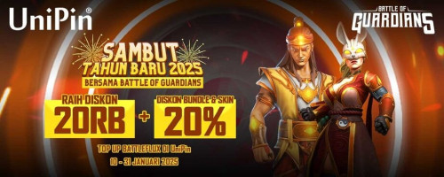 [Year of the Snake 2025] Top Up Battle of Guardians di UniPin & Raih Diskon 20.000 + 20% Bundle dan Skin