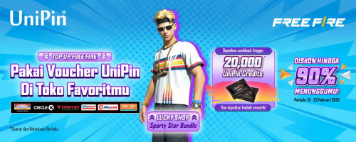 Buruan Beli Voucher Game UniPin di Toko Favoritmu, Dapatkan Diskon Lucky Shop Hingga 90% di Free Fire