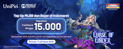 Promo Ramadan dari MLBB! Top Up MLBB dan bayar di Indomaret, Dapatkan Bonus hingga 15.000 UniPin Credits!