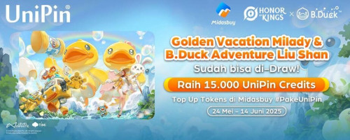 [Kolaborasi B.Duck] Top Up Honor of Kings di Midasbuy #PakeUniPin & Raih 15.000 UniPin Credits