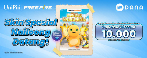 Nikmati Diskon 10Ribu dengan Top Up Diamond Free Fire di UniPin Pakai DANA!