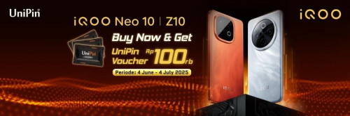 Beli iQOO Neo 10 & iQOO Z10 dan Dapatkan Voucher UniPin Gratis!