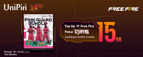 Dapatkan Bundle Kolaborasi Free Fire x Squid Game dan Cashback 15Ribu Setiap Top Up Pakai QRIS!