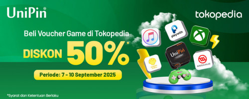 🎮 9ebyar 9embira Tokopedia x UniPin: Diskon Hingga 50% untuk Gamer Sejati!