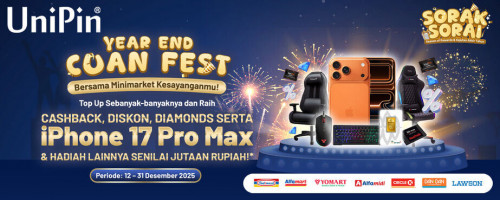 Year End Cuan Fest Bersama Minimarket Kesayanganmu, Raih Berbagai Hadiah hingga Iphone 17 Pro Max!