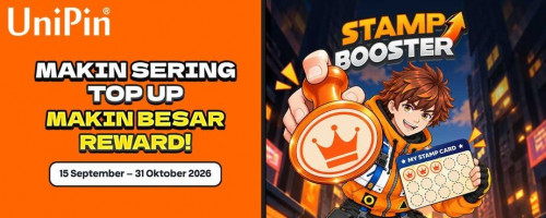 🏆 UniPin Stamp Booster — Makin Banyak Top Up, Makin Besar Reward!